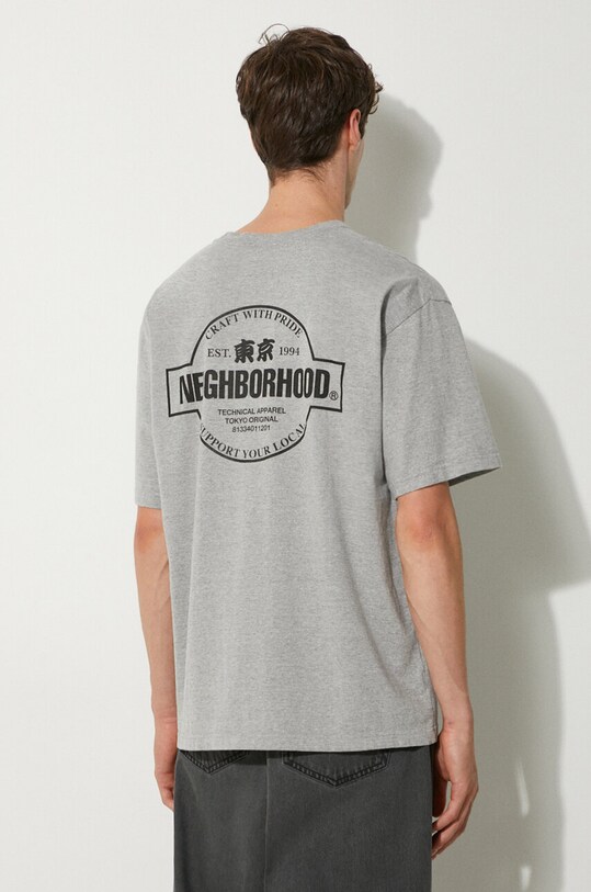 Clothing NEIGHBORHOOD cotton t-shirt NH . Tee 241PCNH.ST04 gray