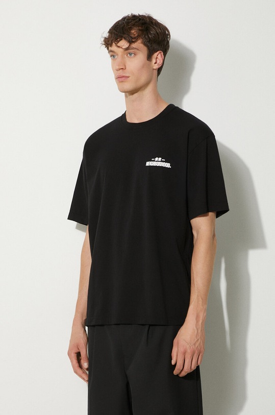 NEIGHBORHOOD cotton t-shirt NH . Tee 241PCNH.ST04 black