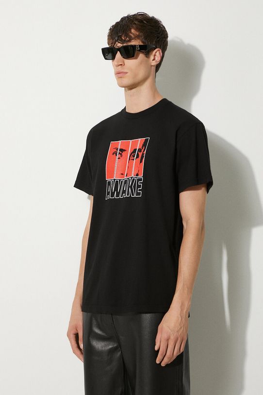 Awake NY cotton t-shirt Vegas T Shirt black SP24.TS006