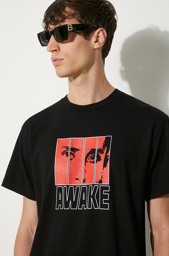 Bavlnené tričko Awake NY Vegas T Shirt SP24.TS006 čierna