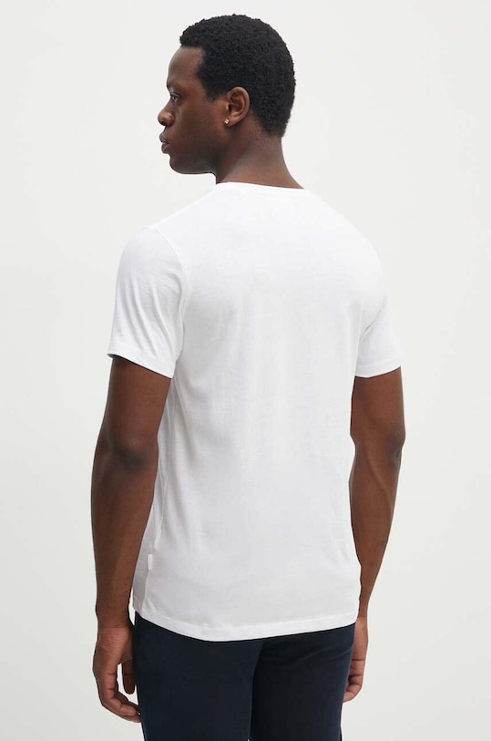 Odzież Lindbergh t-shirt bawełniany 4-pack 30.400000.4PK.BL.WH czarny