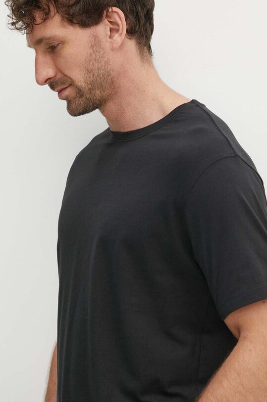 Бавовняна футболка Lindbergh 4 шт чорний 30.400000.4PK.BLACK