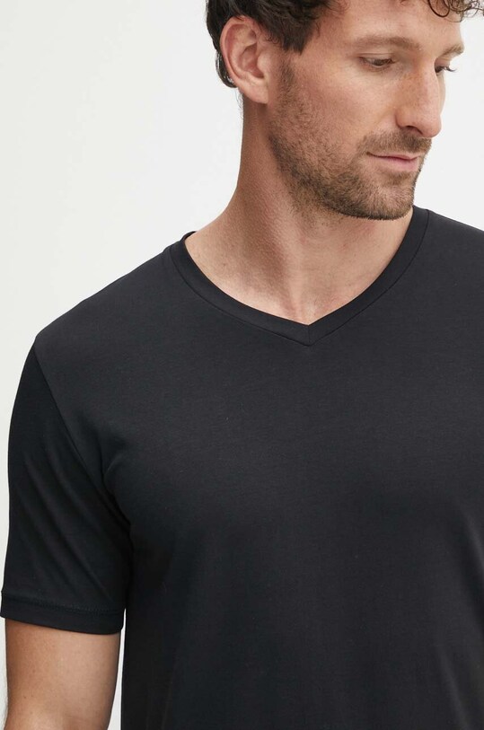 Lindbergh t-shirt fekete 30.48001E.BLACK