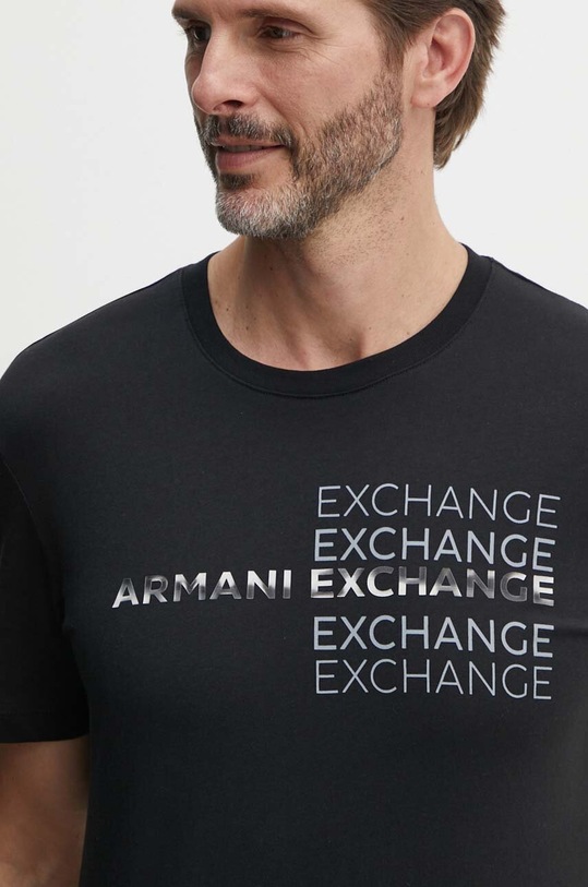Bavlněné tričko Armani Exchange černá 3DZTAC.ZJ9TZ