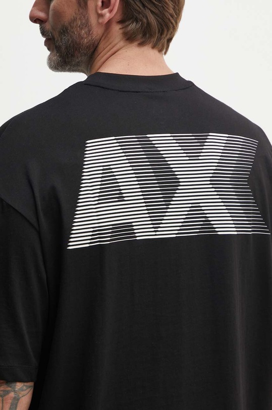 Хлопковая футболка Armani Exchange хлопок чёрный 3DZTHJ.ZJBYZ