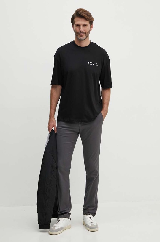 Одежда Хлопковая футболка Armani Exchange 3DZTHJ.ZJBYZ чёрный