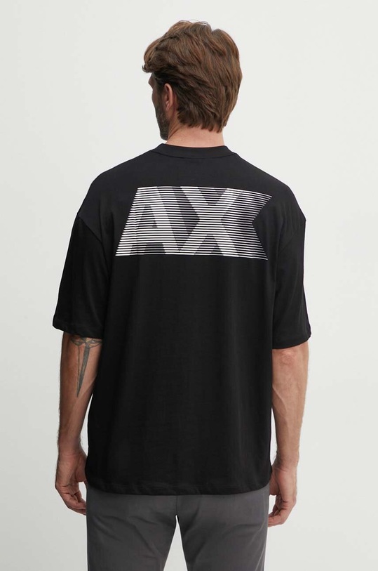 Хлопковая футболка Armani Exchange чёрный 3DZTHJ.ZJBYZ