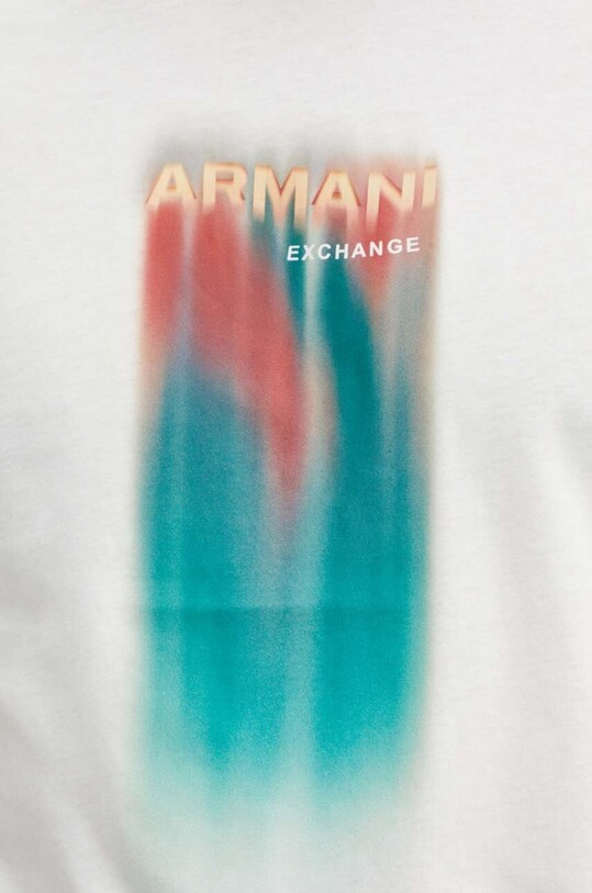 Armani Exchange t-shirt bawełniany 3DZTHS.ZJH4Z biały