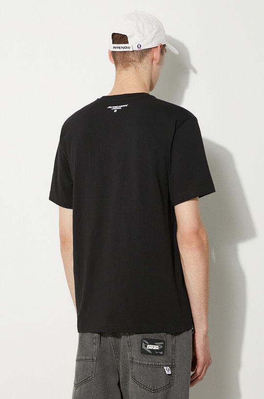 Ρούχα Βαμβακερό μπλουζάκι AAPE Tee AAPTEM1413XXM μαύρο