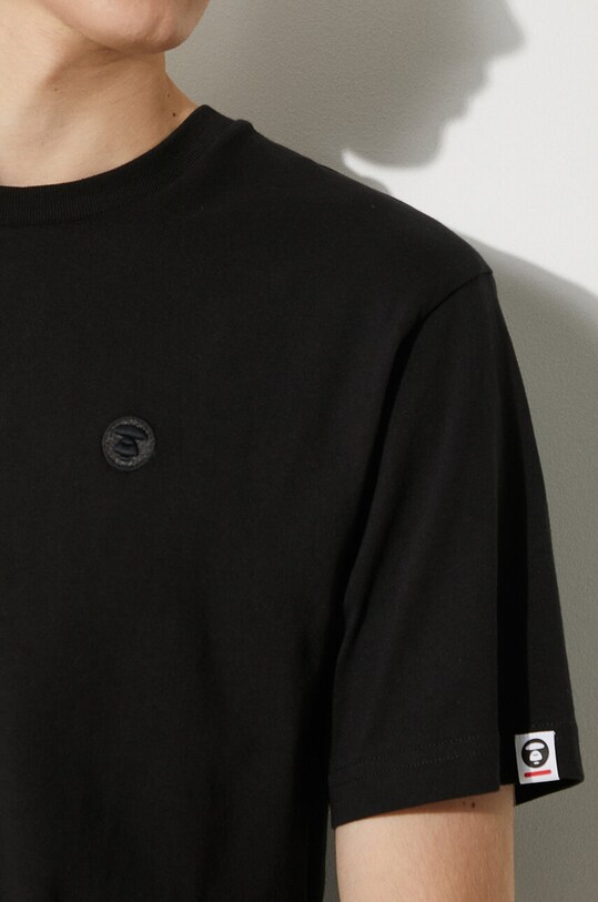 AAPE tricou din bumbac Tee AAPTEM1413XXM negru