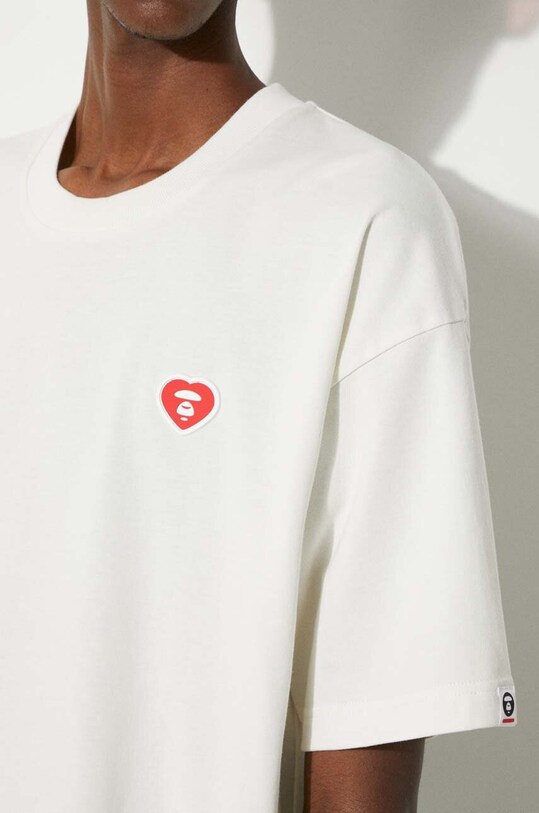 AAPE cotton t-shirt Heart Tee AAPTEM1417XXM
