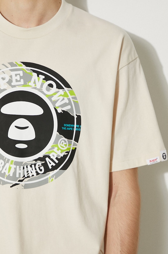 Βαμβακερό μπλουζάκι AAPE Basic Tee AAPTEM1444XXM