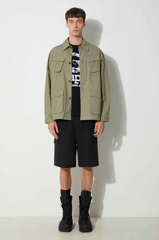 AAPE cotton t-shirt Basic Tee AAPTEM1445XXM black SS24