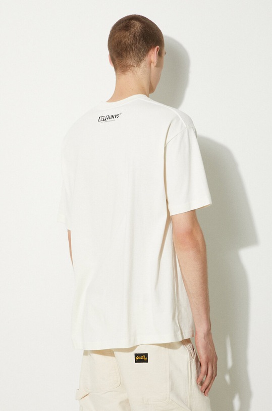 Oblečení Bavlněné tričko AAPE Basic Tee AAPTEM1446XXM béžová