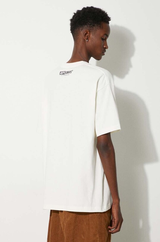 Îmbrăcăminte AAPE tricou din bumbac Basic Tee AAPTEM1458XXM bej