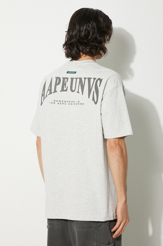 Clothing AAPE cotton t-shirt Fancy Tee AAPTEM1462XAM gray