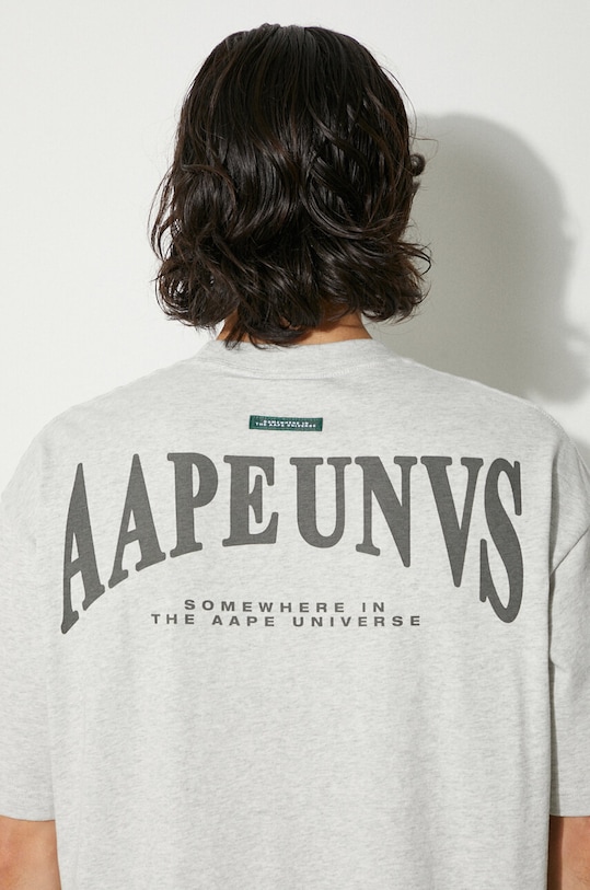 AAPE t-shirt in cotone Fancy Tee AAPTEM1462XAM grigio