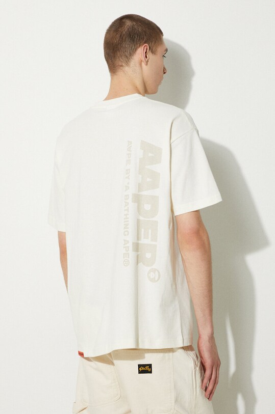 Дрехи Памучна тениска AAPE Theme Tee AAPTEM1498XXM бежов