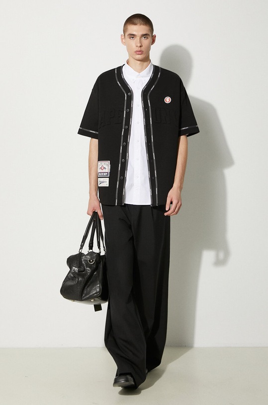 AAPE shirt Fancy Tee banded black AAPTEM1473XXM