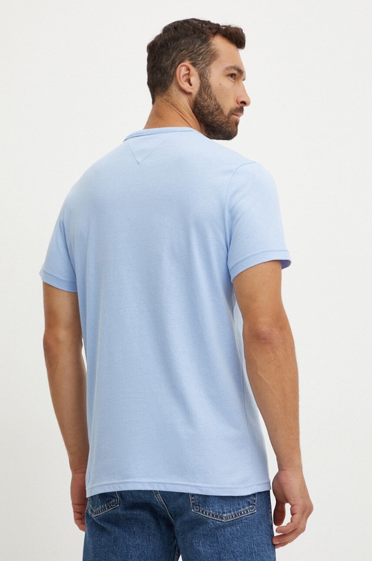 Tommy Jeans tricou din bumbac DM0DM18649 albastru SS24