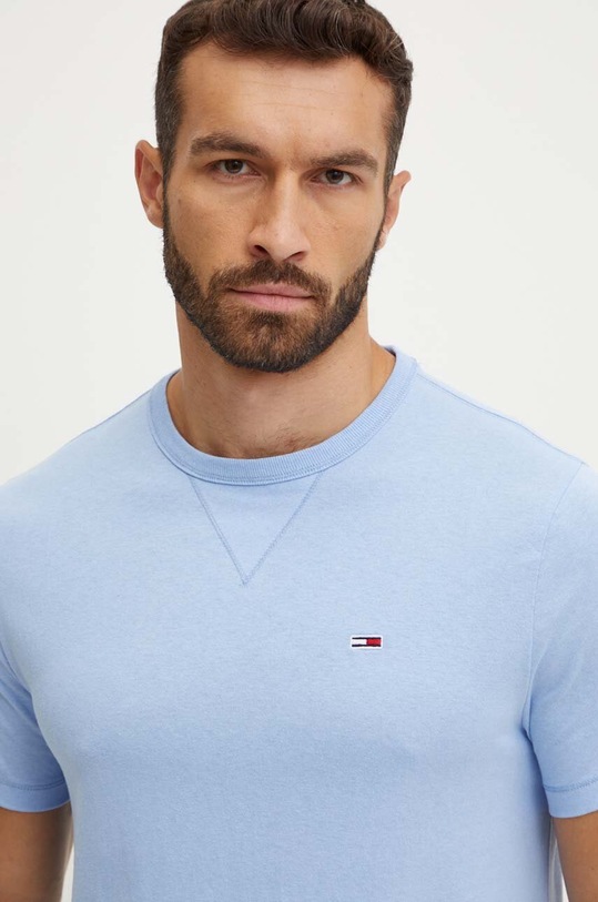 Îmbrăcăminte Tommy Jeans tricou din bumbac DM0DM18649 albastru