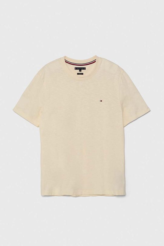 Tommy Hilfiger t-shirt bawełniany bawełna beżowy MW0MW34375