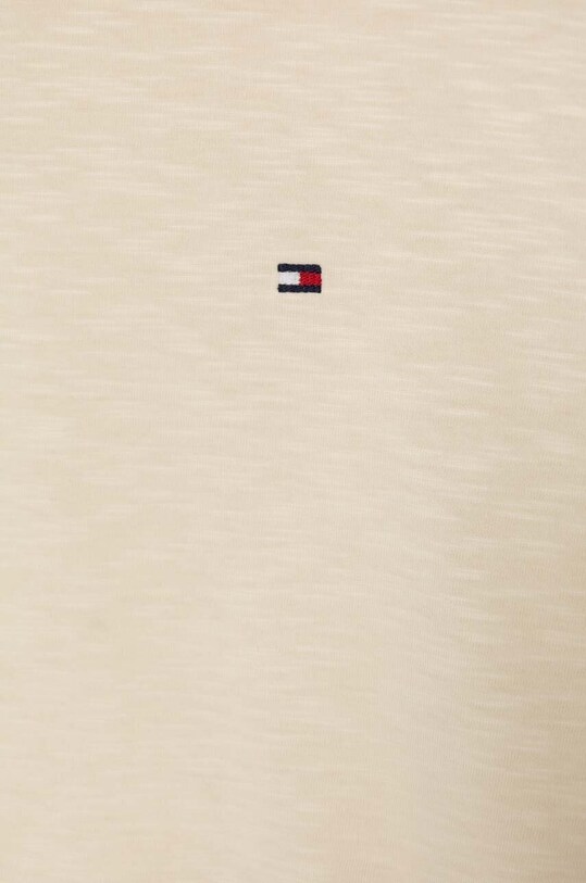 Îmbrăcăminte Tommy Hilfiger tricou din bumbac MW0MW34375 bej