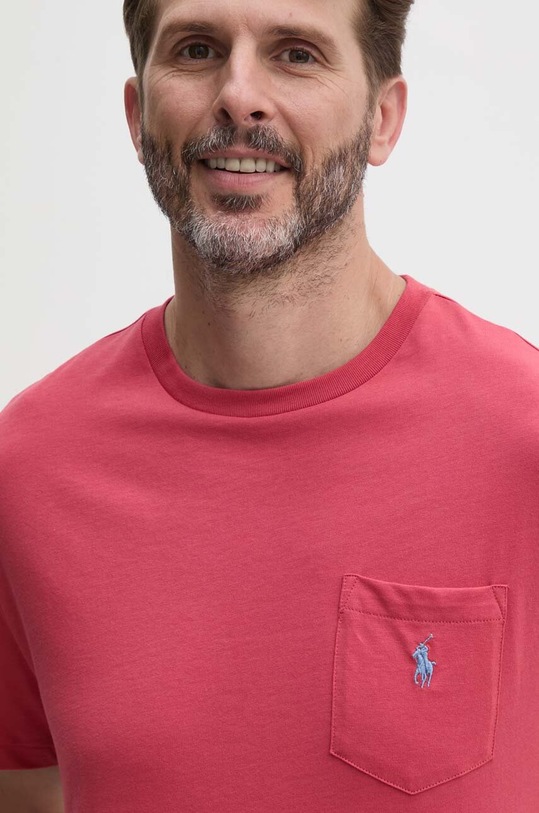 Bavlněné tričko Polo Ralph Lauren červená 710704248
