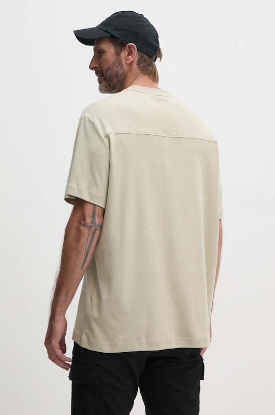 Odzież Calvin Klein t-shirt bawełniany K10K112747 zielony