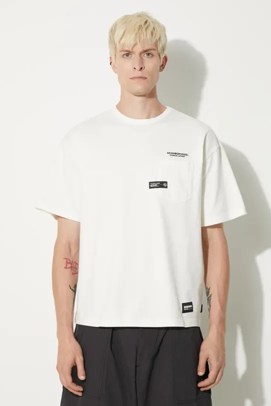 Majica kratkih rukava NEIGHBORHOOD Classic-P Crewneck regular bijela 241FPNH.CSM06
