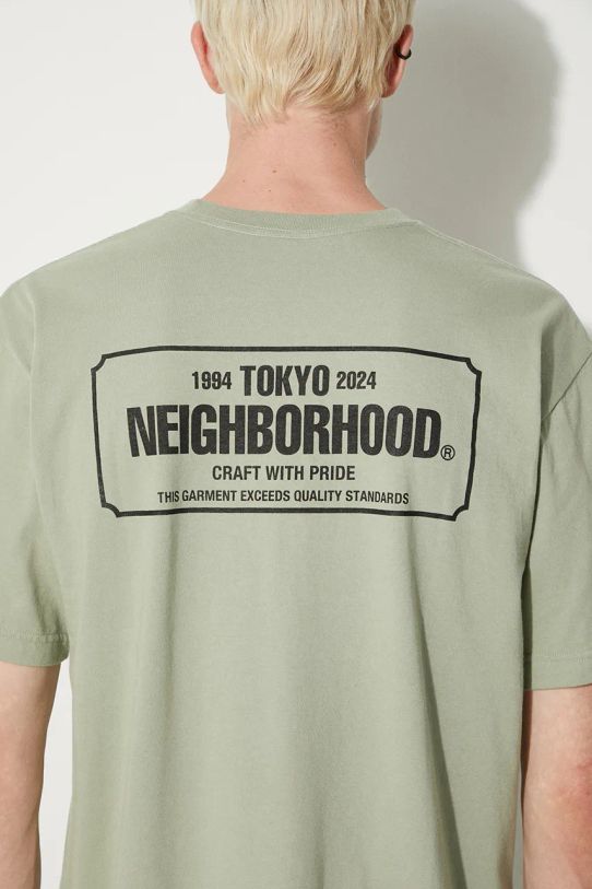 NEIGHBORHOOD t-shirt Tee SS-1 green 241PCNH.ST01