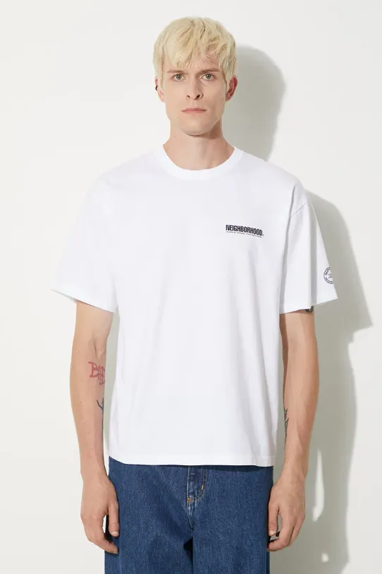 NEIGHBORHOOD t-shirt Tee SS-9 relaxed white 241PCNH.ST09