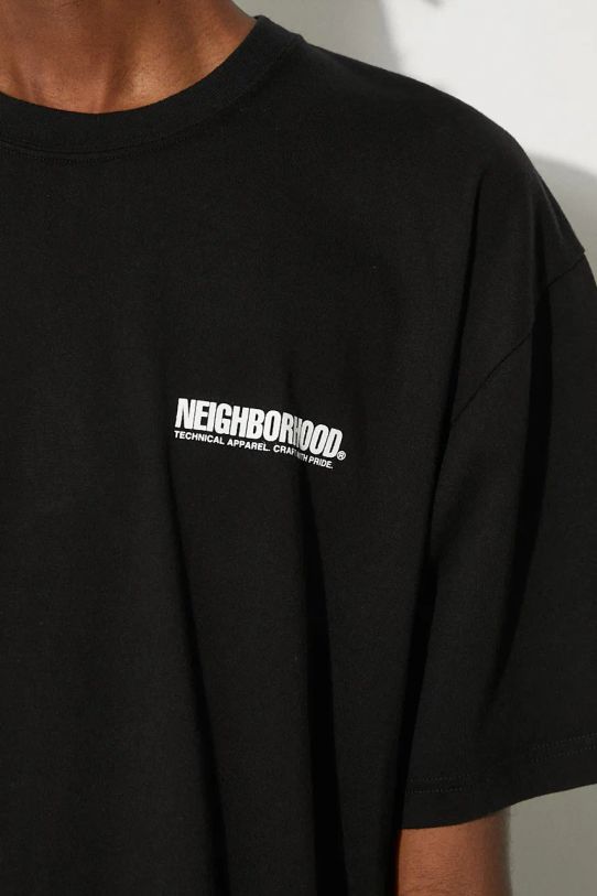 NEIGHBORHOOD t-shirt Tee SS-9 nero 241PCNH.ST09