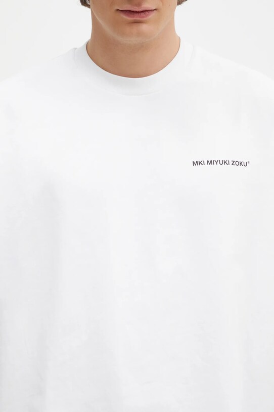 MKI MIYUKI ZOKU cotton t-shirt Uniform white UNIFORM.TSHIRT