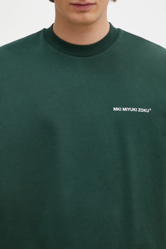 Βαμβακερό μπλουζάκι MKI MIYUKI ZOKU Uniform πράσινο UNIFORM.TSHIRT
