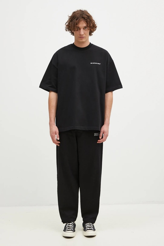 MKI MIYUKI ZOKU cotton t-shirt Uniform UNIFORM.TSHIRT black