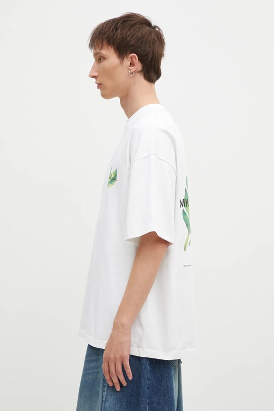 MKI MIYUKI ZOKU t-shirt in cotone Leaf 943011001 bianco SS24