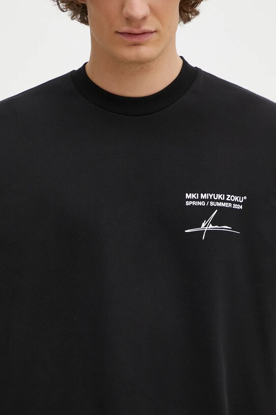 MKI MIYUKI ZOKU cotton t-shirt Resort black RESORT.TSHIRT