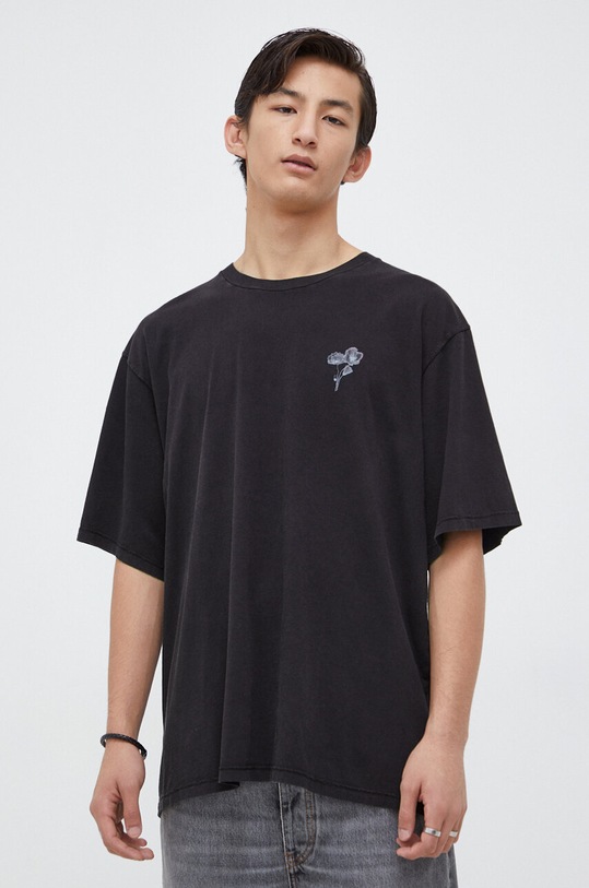 Won Hundred tricou din bumbac 3000.12072 negru SS24