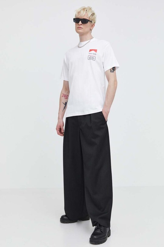 Bavlnené tričko Vertere Berlin VER.T194 biela SS24