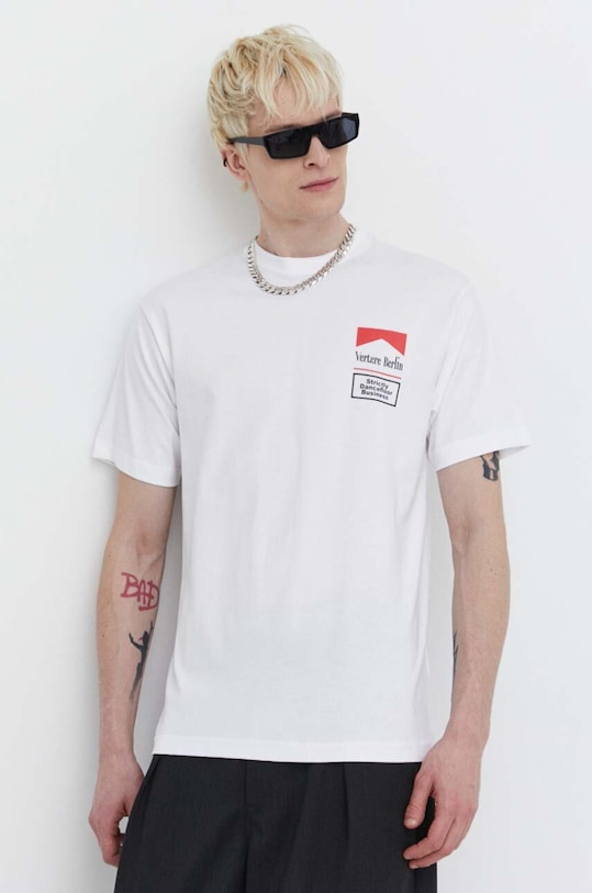 Vertere Berlin tricou din bumbac alb VER.T194