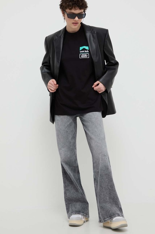 Îmbrăcăminte Vertere Berlin tricou din bumbac VER.T194 negru