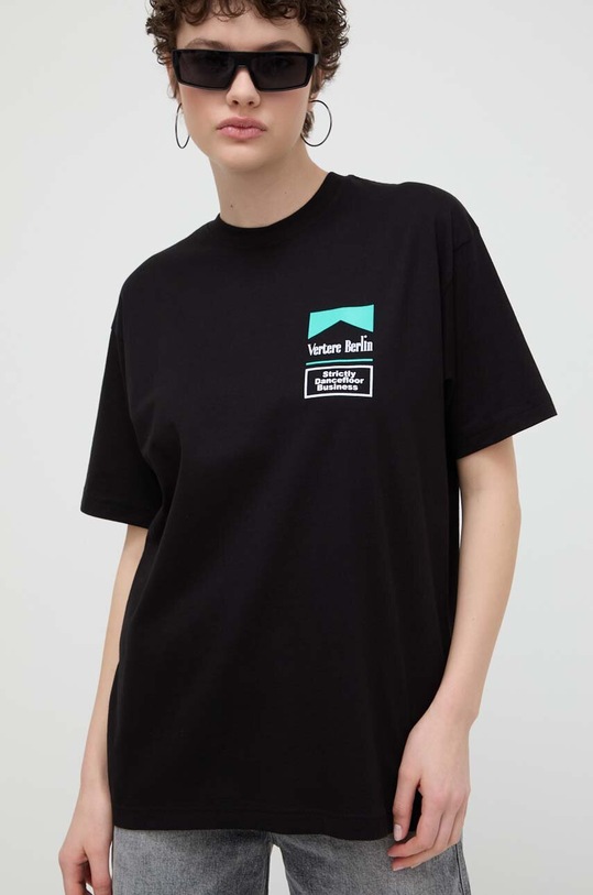 Vertere Berlin tricou din bumbac VER.T194 negru