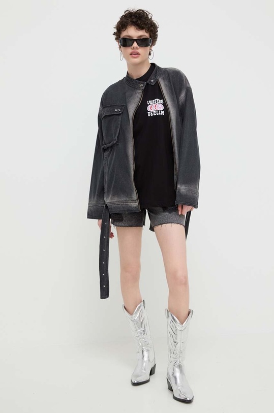 Îmbrăcăminte Vertere Berlin tricou din bumbac VER.T225 negru