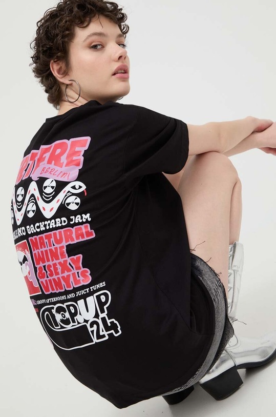 Vertere Berlin tricou din bumbac VER.T225 negru