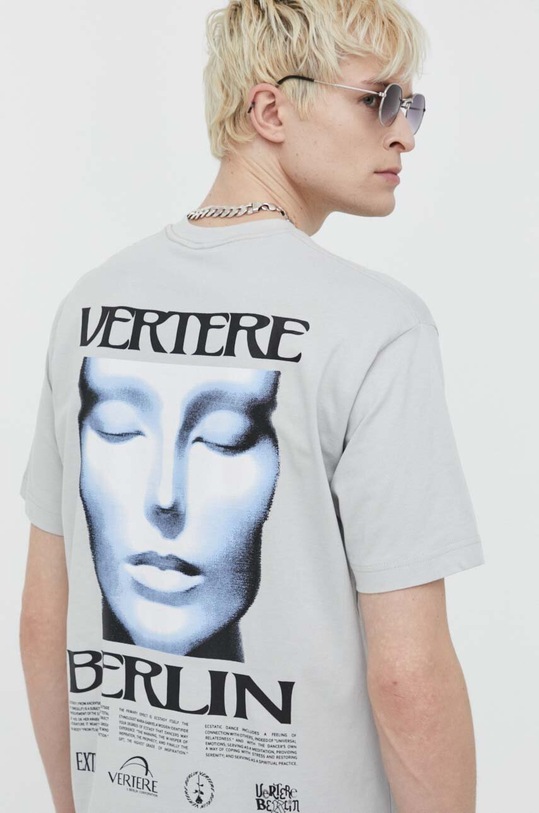 Бавовняна футболка Vertere Berlin SLEEPWALK сірий VER.T238