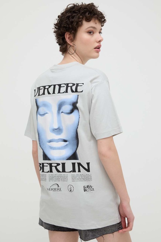 Бавовняна футболка Vertere Berlin SLEEPWALK VER.T238 сірий