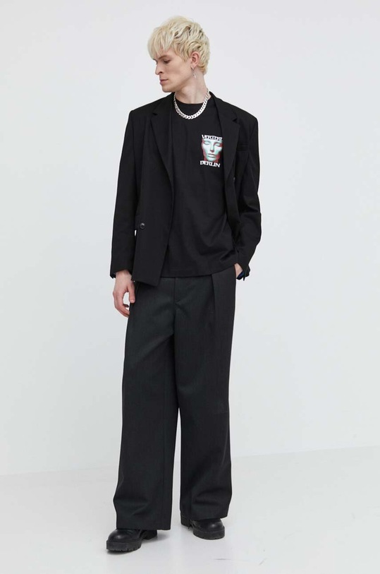 Vertere Berlin tricou din bumbac SLEEPWALK VER.T238 negru SS24