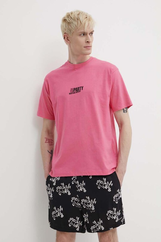 Vertere Berlin t-shirt bawełniany różowy VER.T220