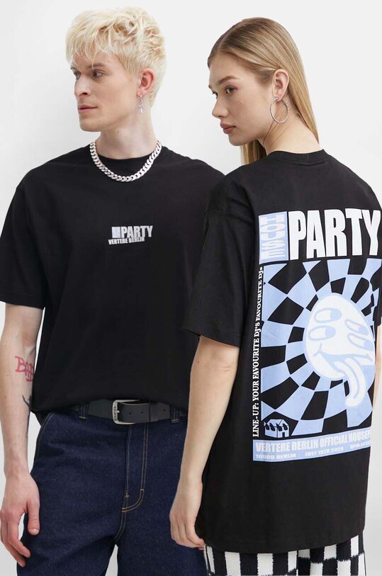 Бавовняна футболка Vertere Berlin бавовна чорний VER.T220